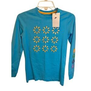 Kids Youth Nike Long Sleeve Shirt 100% Cotton Size Medium